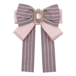 7561 Bow Tie Girls Rhinestone Bow Ties, Adjustable Pre-tied Neck Tie